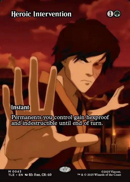 Heroic Intervention, Magic card TLE 43 — Avatar: The Last Airbender Eternal set