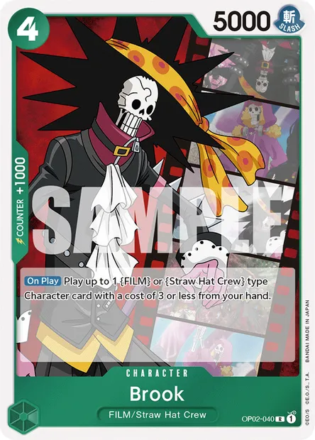 Brook, carte One Piece OP02-040 — extension PARAMOUNT WAR