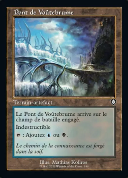 Pont de Voûtebrume, carte Magic BRC 189 — extension The Brothers' War Commander