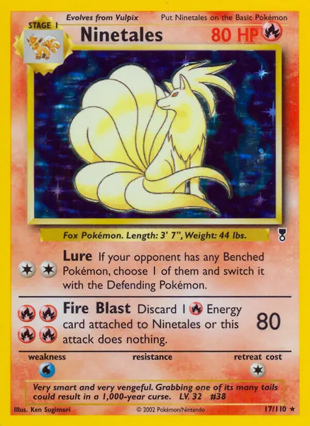 Ninetales, Pokémon card LC 17 — Legendary Collection set