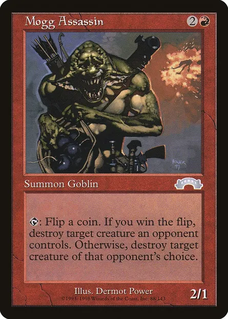 Mogg Assassin, Magic card EXO 88 — Exodus set