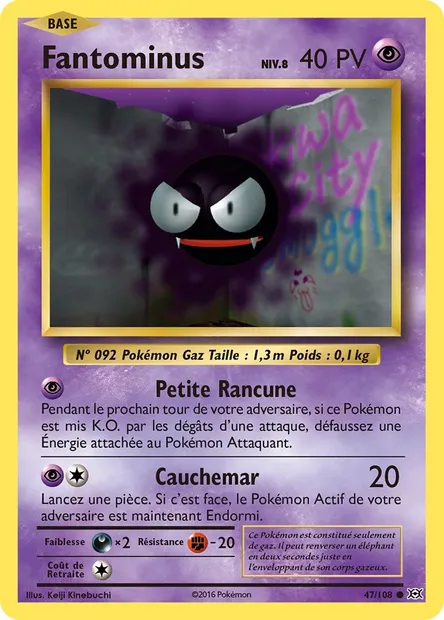 Fantominus, carte Pokémon EVO 47 — extension Évolutions