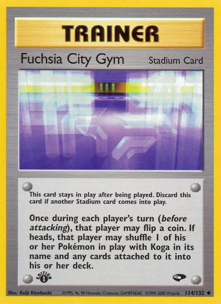 Fuchsia City Gym, carte Pokémon GC 114 — extension Gym Challenge