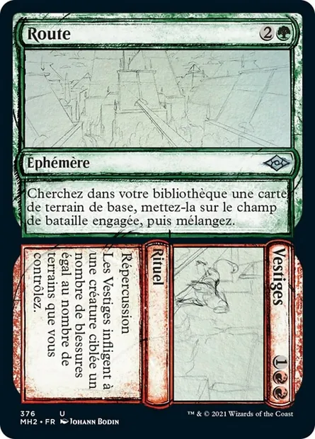 Route // Vestiges, carte Magic MH2 376 — extension Horizons du Modern 2