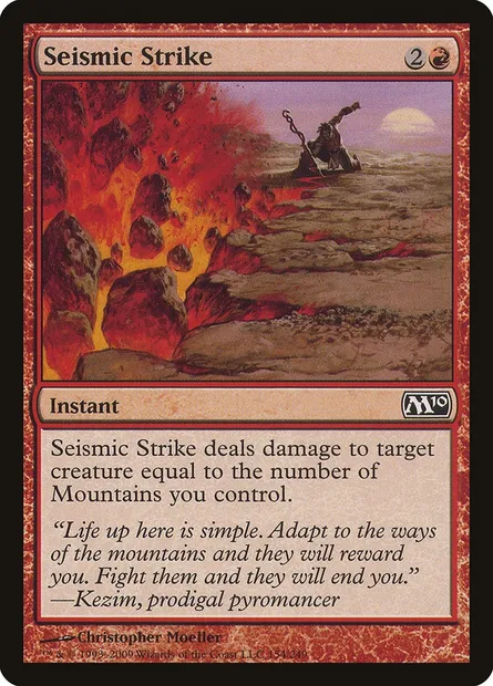 Seismic Strike, Magic card M10 154 — Magic 2010 set