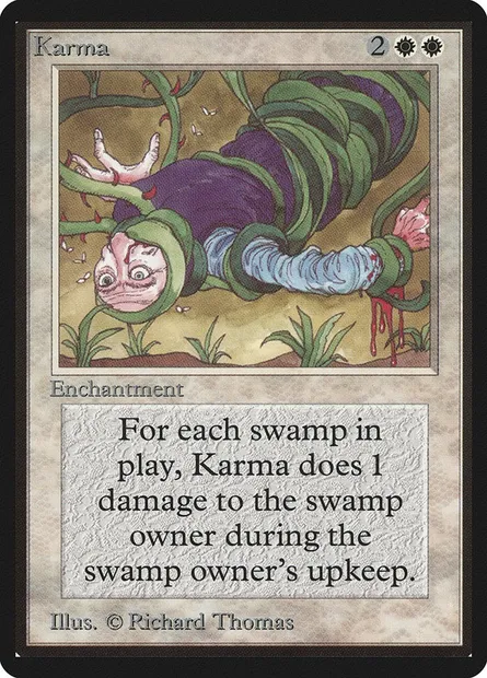 Karma, Magic card LEB 27 — Limited Edition Beta set