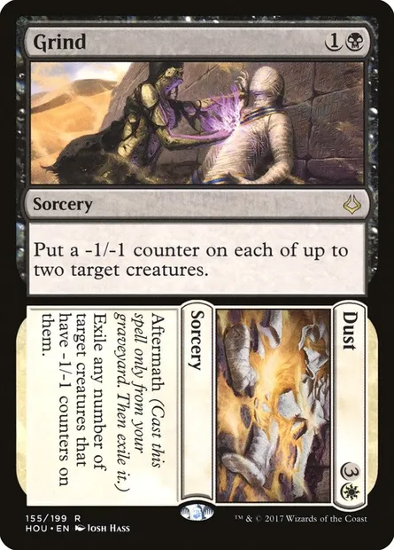Grind // Dust, Magic card HOU 155 — Hour of Devastation set