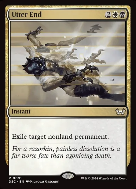 Utter End, Magic card DSC 91 — Duskmourn: House of Horror Commander set