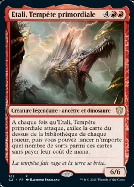Etali, Tempête primordiale, carte Magic C21 167 — extension Commander 2021
