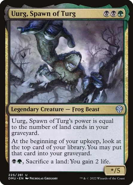 Uurg, Spawn of Turg, Magic card DMU 225 — Dominaria United set