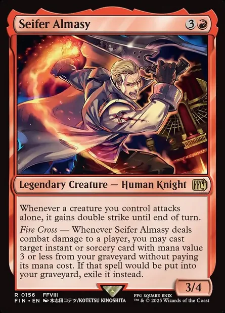 Seifer Almasy, Magic card FIN 156 — Final Fantasy set
