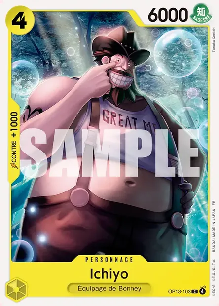 Ichiyo, carte One Piece OP13-103 — extension SUCCESSEURS