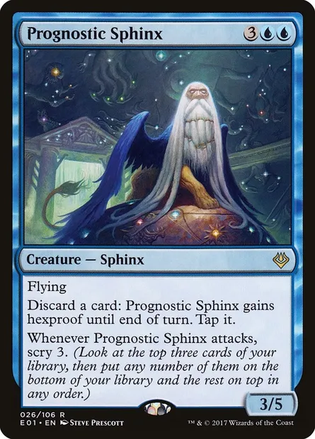 Sphinx des auspices, carte Magic E01 26 — extension Archenemy: Nicol Bolas