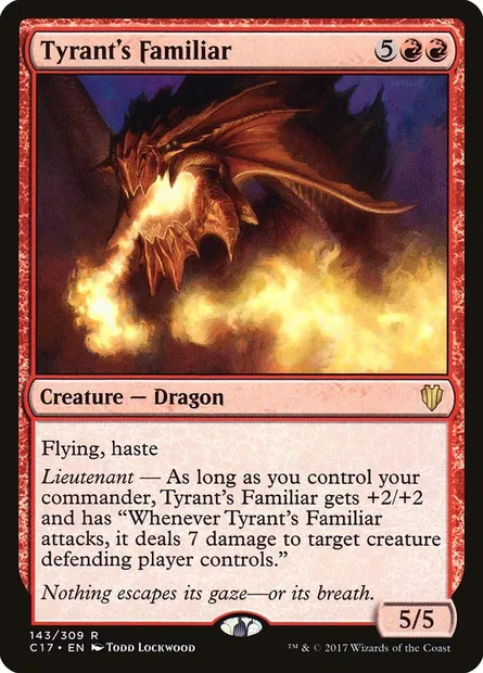 Tyrant's Familiar, Magic card C17 143 — Commander 2017 set