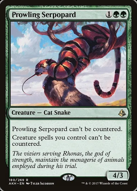 Prowling Serpopard, Magic card AKH 180 — Amonkhet set