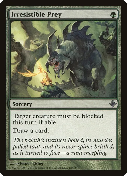 Irresistible Prey, Magic card ROE 188 — Rise of the Eldrazi set