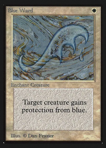 Blue Ward, Magic card CEI 8 — Intl. Collectors' Edition set