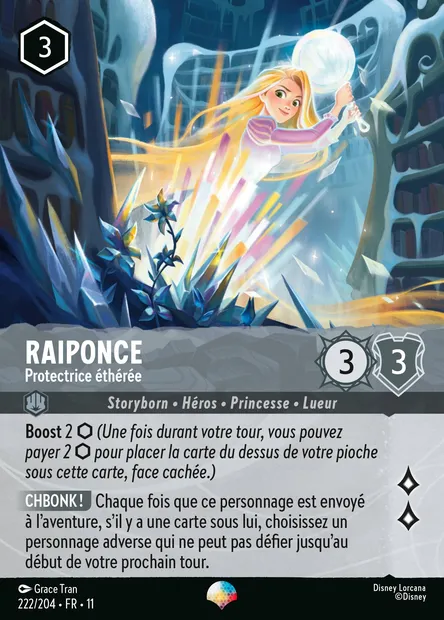Raiponce - Protectrice éthérée, carte Disney Lorcana CH11-222 — extension Givresort