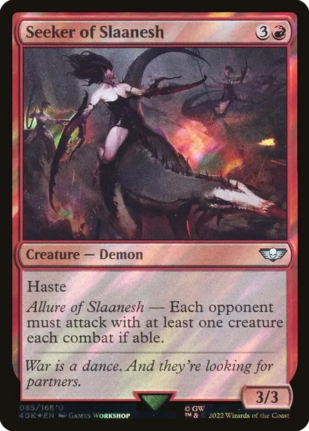 Seeker of Slaanesh, Magic card 40K 85★ — Warhammer 40,000 Commander set