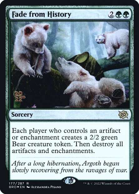 Fade from History, Magic card PBRO 177s — The Brothers' War Promos set