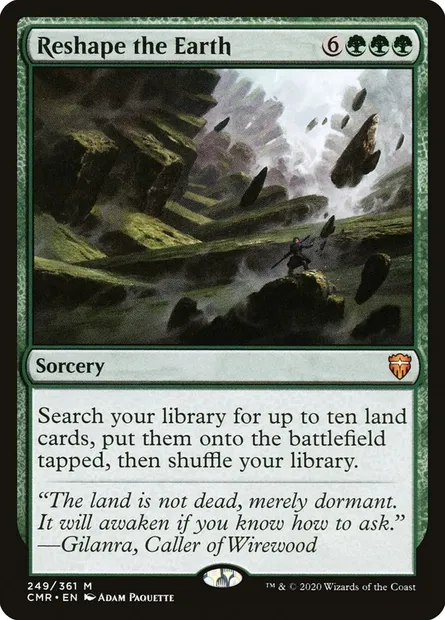 Reshape the Earth, Magic card CMR 249 — Commander Legends set