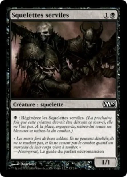 Squelettes serviles, carte Magic M10 95 — extension Magic 2010