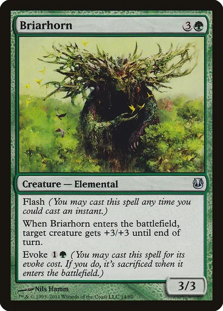 Briarhorn, Magic card DDH 14 — Duel Decks: Ajani vs. Nicol Bolas set