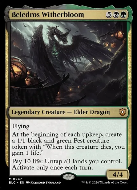 Beledros Witherbloom, Magic card BLC 247 — Bloomburrow Commander set