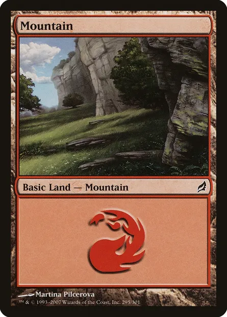Mountain, Magic card LRW 295 — Lorwyn set