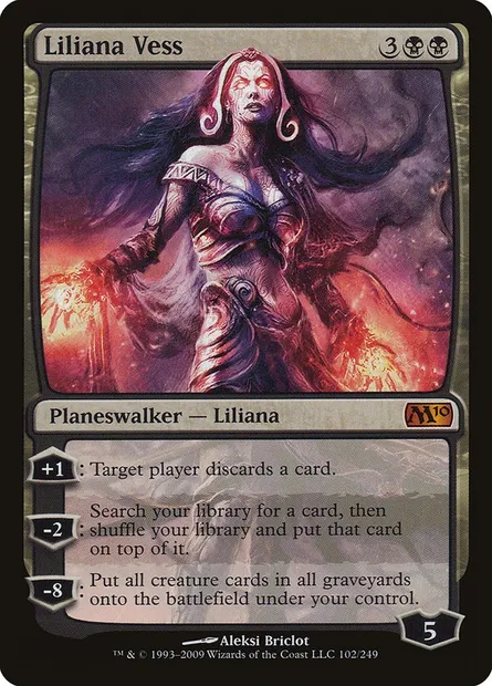 Liliana Vess, Magic card M10 102 — Magic 2010 set