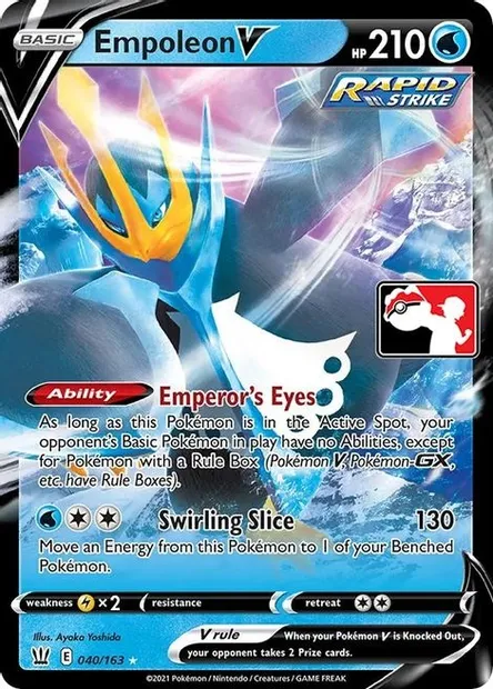Empoleon V, Pokémon card PPS 040 — Play! Pokémon Prize Pack Series set
