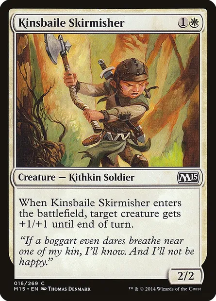 Kinsbaile Skirmisher, Magic card M15 16 — Magic 2015 set