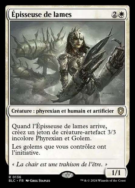 Épisseuse de lames, carte Magic BLC 136 — extension Bloomburrow Commander