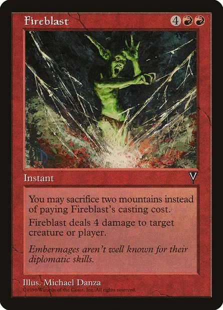 Salve de feu, carte Magic VIS 79 — extension Visions