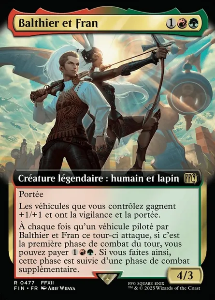 Balthier et Fran, carte Magic FIN 477 — extension Final Fantasy
