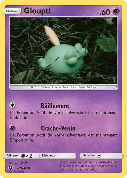 Gloupti, carte Pokémon CES 57 — extension Tempête Céleste