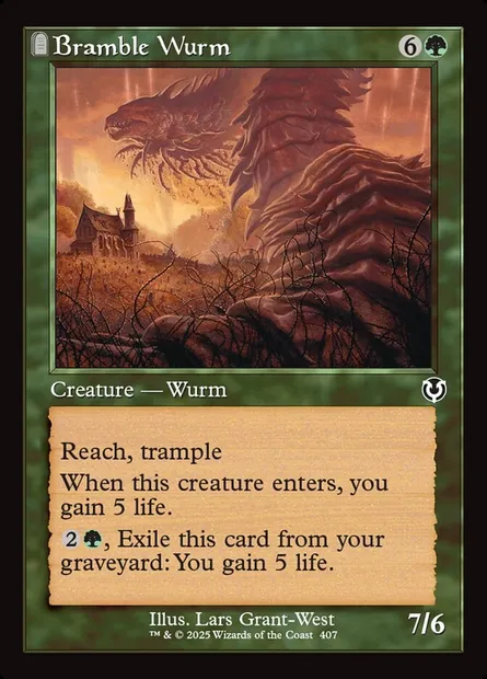 Bramble Wurm, Magic card INR 407 — Innistrad Remastered set