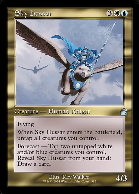 Sky Hussar, Magic card RVR 382 — Ravnica Remastered set