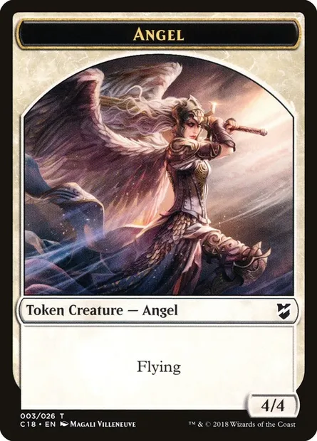 Angel, carte Magic TC18 3 — extension Commander 2018 Tokens