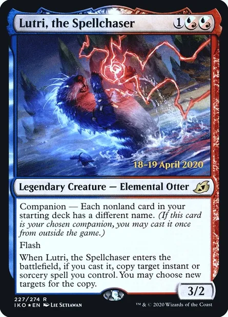 Lutri, the Spellchaser, Magic card PIKO 227s — Ikoria: Lair of Behemoths Promos set