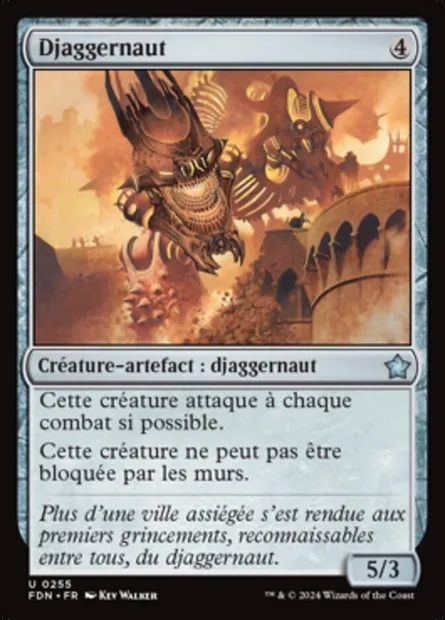Djaggernaut, carte Magic FDN 255 — extension Foundations