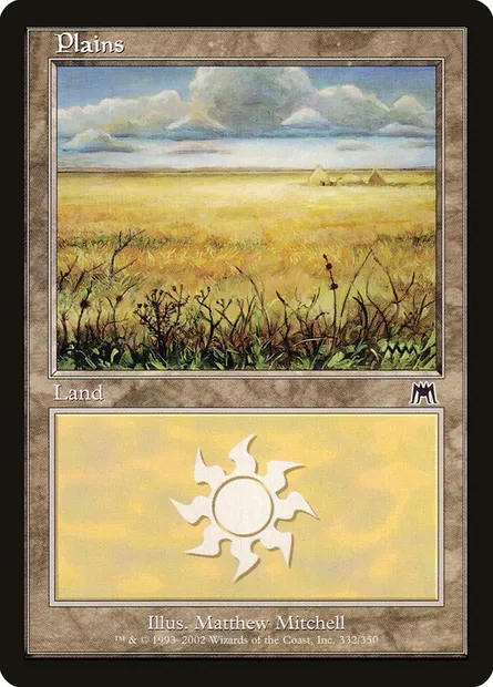 Plains, Magic card ONS 332 — Onslaught set