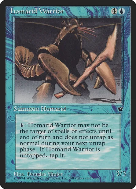Guerrier Homaride, carte Magic FEM 22c — extension Fallen Empires