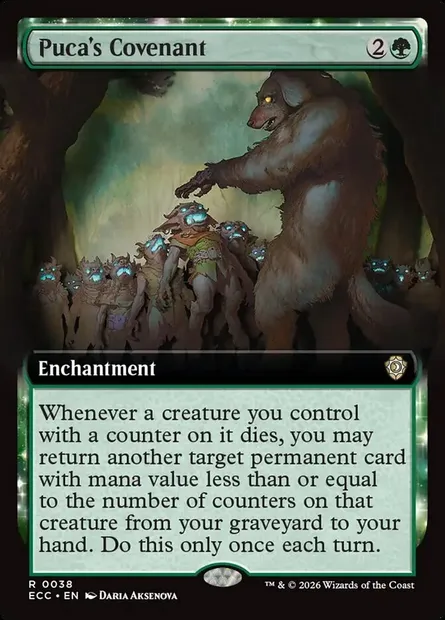Puca's Covenant, Magic card ECC 38 — Lorwyn Eclipsed Commander set