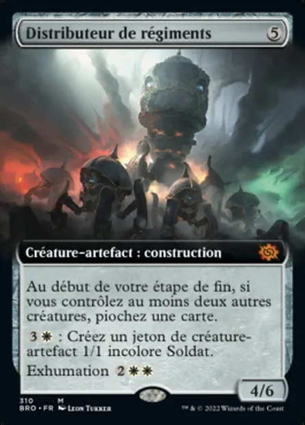 Distributeur de régiments, carte Magic BRO 310 — extension La Guerre Fratricide
