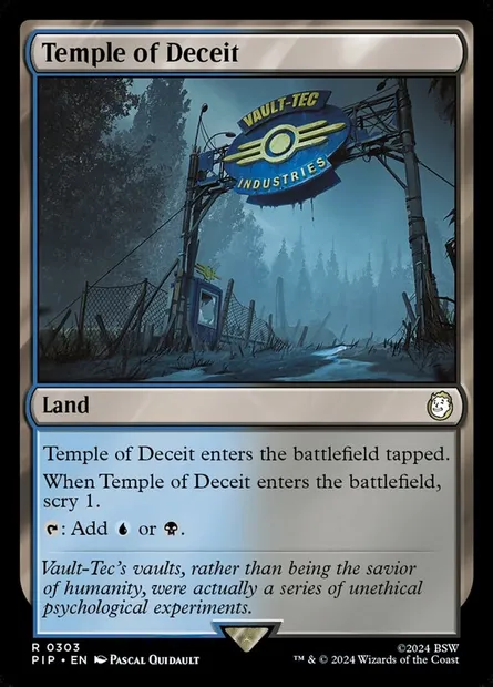 Temple of Deceit, Magic card PIP 303 — Fallout set
