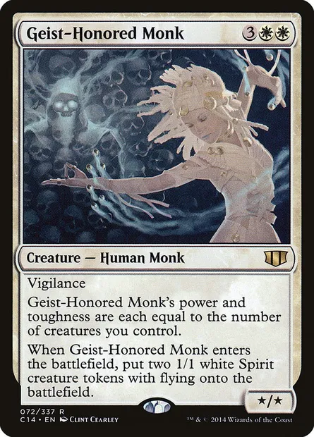 Geist-Honored Monk, Magic card C14 72 — Commander 2014 set