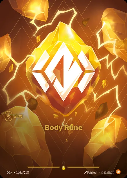 Body Rune, carte Riftbound OGN 126a — extension Origins