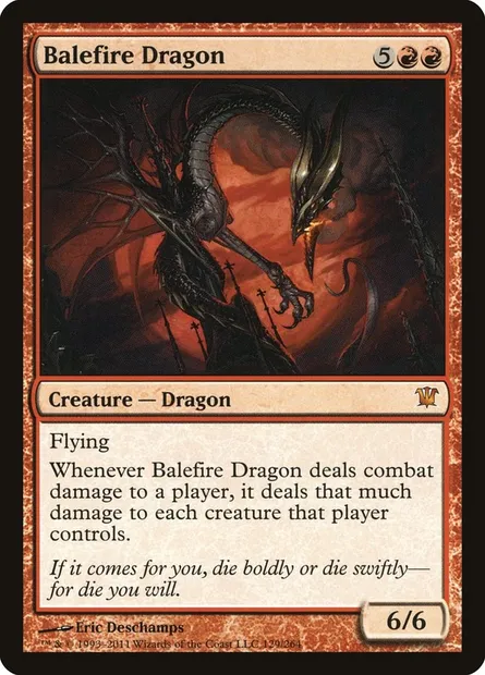 Balefire Dragon, Magic card ISD 129 — Innistrad set