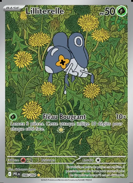 Lilliterelle, carte Pokémon PFL 096 — extension Flammes Fantasmagoriques